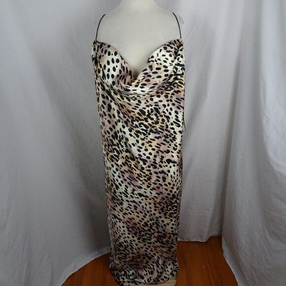 Good American Animal Print Dress Size 7 - Picture 1 of 8